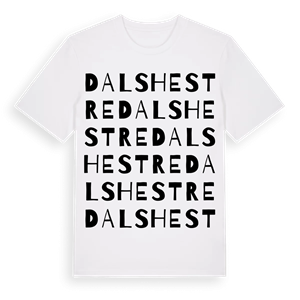 Dalshestre ordlek t-shirt – ekologisk bomull t-shirt från Pinshirt