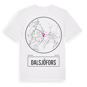 Dalsjöfors t-shirt – ekologisk bomull t-shirt från Pinshirt