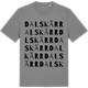 Mid Heather Gray t-shirt med Dalskärr ordlek t-shirt