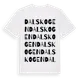 White t-shirt med Dalskogen ordlek t-shirt