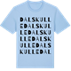 Blue Soul t-shirt med Dalskulle ordlek t-shirt