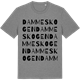 Mid Heather Gray t-shirt med Dammeskogen ordlek t-shirt