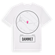 White t-shirt med Dammet t-shirt