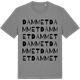 Mid Heather Gray t-shirt med Dammet ordlek t-shirt