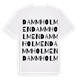 White t-shirt med Dammholmen ordlek t-shirt