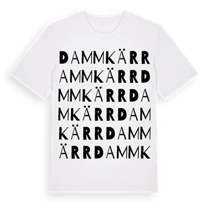 Dammkärr ordlek t-shirt – ekologisk bomull t-shirt från Pinshirt
