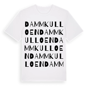 Dammkulloen ordlek t-shirt – ekologisk bomull t-shirt från Pinshirt