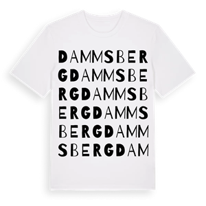 Dammsberg ordlek t-shirt – ekologisk bomull t-shirt från Pinshirt