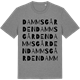 Mid Heather Gray t-shirt med Dammsgården ordlek t-shirt