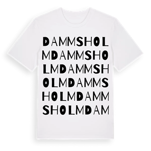 Dammsholm ordlek t-shirt – ekologisk bomull t-shirt från Pinshirt