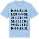 Blue Soul t-shirt med Dammskulle ordlek t-shirt