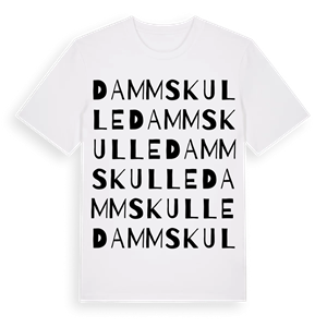 Dammskulle ordlek t-shirt – ekologisk bomull t-shirt från Pinshirt
