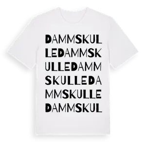 Dammskulle ordlek t-shirt – ekologisk bomull t-shirt från Pinshirt
