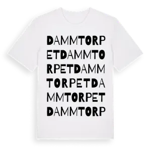 Dammtorpet ordlek t-shirt – ekologisk bomull t-shirt från Pinshirt