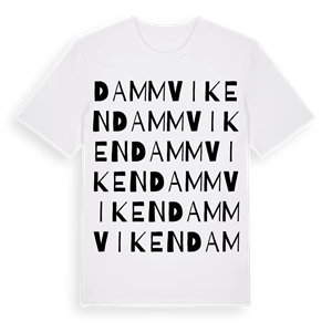 Dammviken ordlek t-shirt – ekologisk bomull t-shirt från Pinshirt