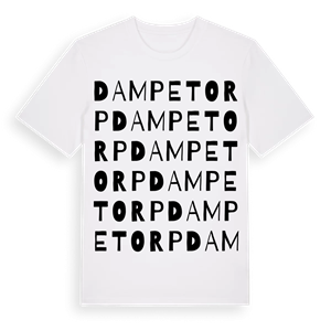 Dampetorp ordlek t-shirt – ekologisk bomull t-shirt från Pinshirt