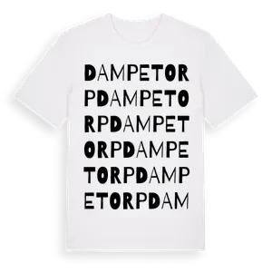 Dampetorp ordlek t-shirt – ekologisk bomull t-shirt från Pinshirt