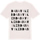 Vintage White t-shirt med Danaviken ordlek t-shirt