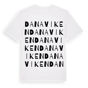 Danaviken ordlek t-shirt – ekologisk bomull t-shirt från Pinshirt