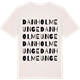 Vintage White t-shirt med Danholme unge ordlek t-shirt