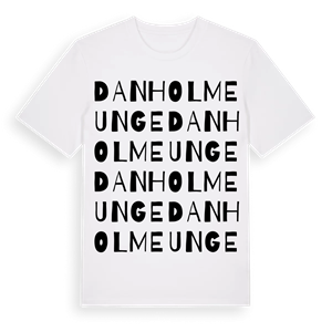 Danholme unge ordlek t-shirt – ekologisk bomull t-shirt från Pinshirt