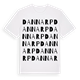 White t-shirt med Dannarp ordlek t-shirt