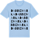 Blue Soul t-shirt med Dannemarka ordlek t-shirt