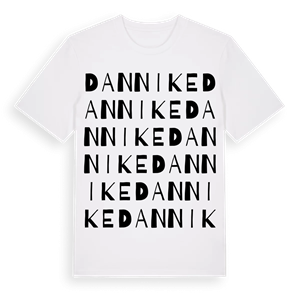 Dannike ordlek t-shirt – ekologisk bomull t-shirt från Pinshirt