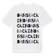 White t-shirt med Dansbacken ordlek t-shirt