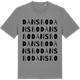 Mid Heather Gray t-shirt med Dansbo ordlek t-shirt