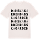 Vintage White t-shirt med Danskagården ordlek t-shirt