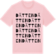 Pink Cotton t-shirt med Dätten ordlek t-shirt
