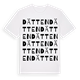 White t-shirt med Dätten ordlek t-shirt