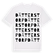 White t-shirt med Dätterstorp ordlek t-shirt