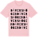 Pink Cotton t-shirt med Dåvershögen ordlek t-shirt