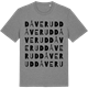 Mid Heather Gray t-shirt med Dåverud ordlek t-shirt