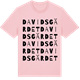 Pink Cotton t-shirt med Davidsgärdet ordlek t-shirt