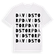White t-shirt med Davidstorp ordlek t-shirt
