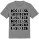 Mid Heather Gray t-shirt med De gula skären ordlek t-shirt