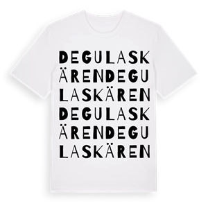 De gula skären ordlek t-shirt – ekologisk bomull t-shirt från Pinshirt