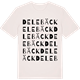Vintage White t-shirt med Delebäck ordlek t-shirt