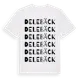 White t-shirt med Delebäck ordlek t-shirt