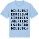 Blue Soul t-shirt med Delsjökärr ordlek t-shirt