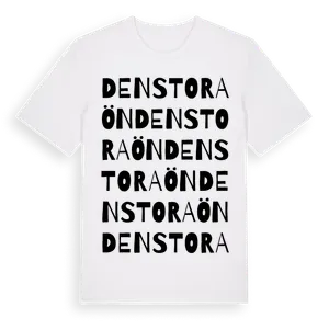 Den Stora Ön ordlek t-shirt – ekologisk bomull t-shirt från Pinshirt