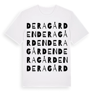 Deragården ordlek t-shirt – ekologisk bomull t-shirt från Pinshirt