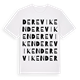 White t-shirt med Dereviken ordlek t-shirt