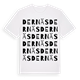 White t-shirt med Dernäs ordlek t-shirt