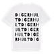 White t-shirt med Digerhult ordlek t-shirt