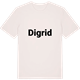 Vintage White t-shirt med Digrid fetstil t-shirt