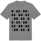 Mid Heather Gray t-shirt med Digrid ordlek t-shirt